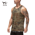 2020 jiejin Custom Camouflage Men Sportswear жилет оптовой печать в тренажере для мужчины